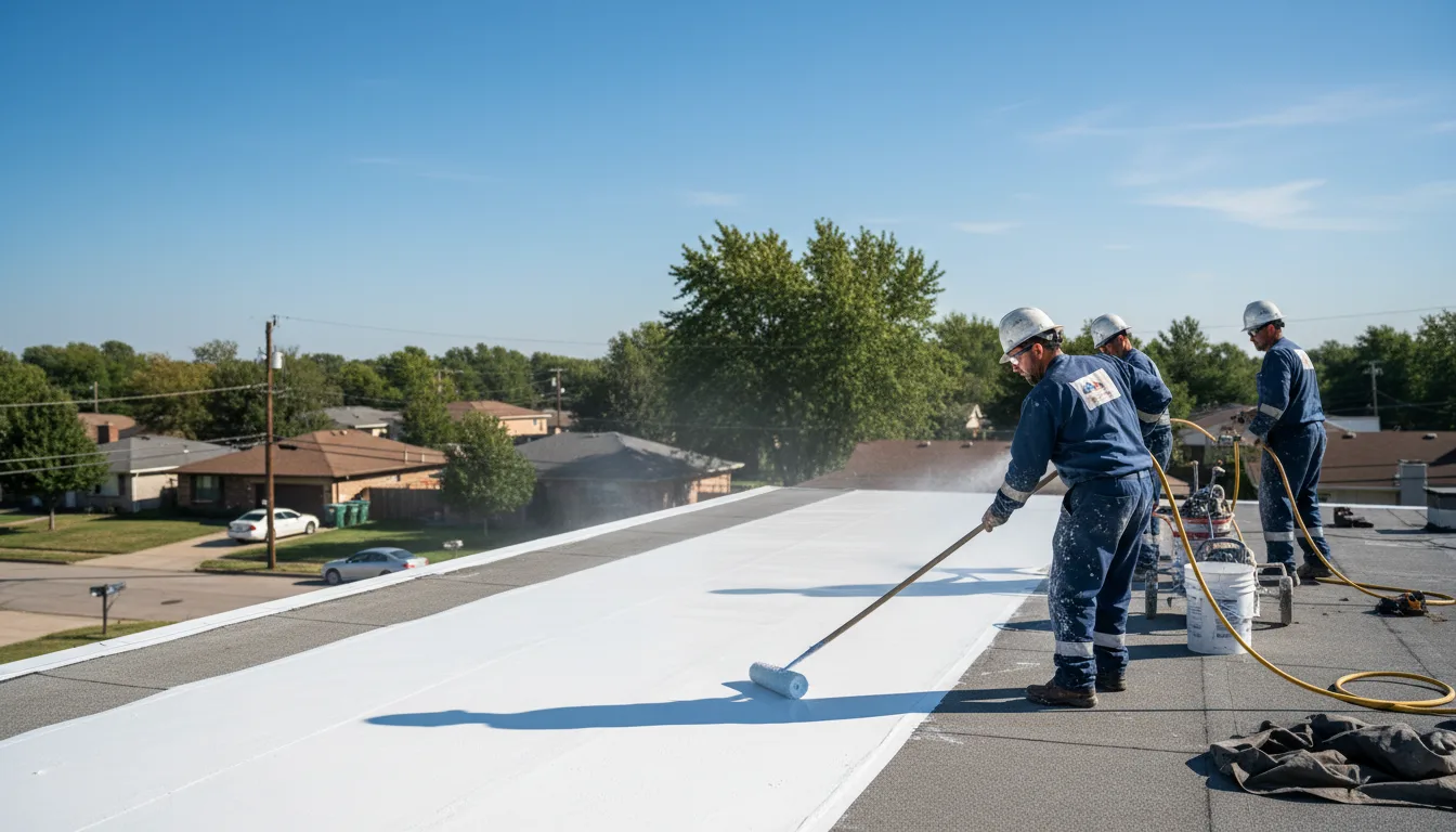 Commercial roof coating in Dunmore, WV near me